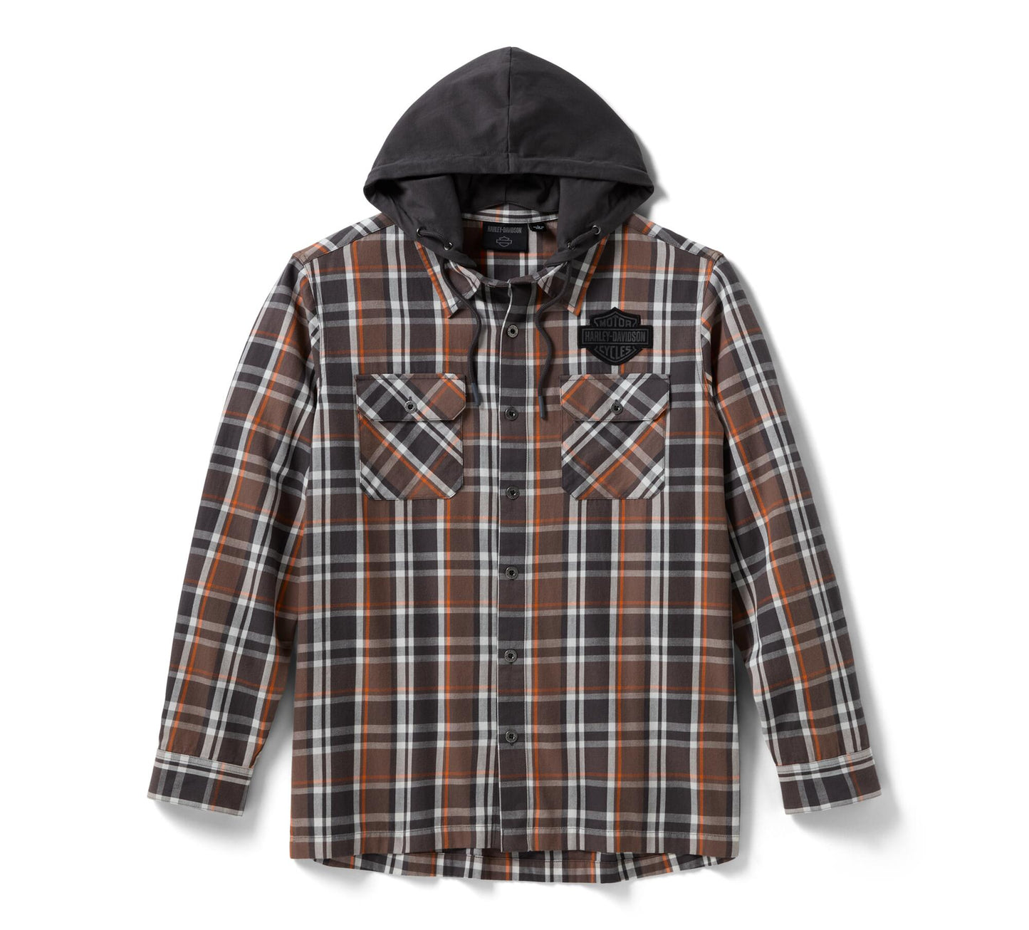 H-D Vintage Long Sleeve Hooded Shirt - 96215-26VM