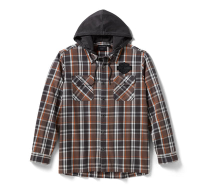H-D Vintage Long Sleeve Hooded Shirt - 96215-26VM