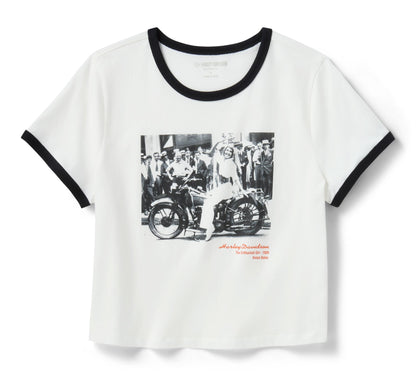 H-D Miss Enthusiast Ringer Tee - 96255-26VW