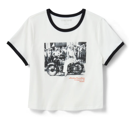H-D Miss Enthusiast Ringer Tee - 96255-26VW