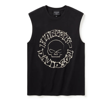 Harley-Davidson® Willie G Circle Skull Sketch Art Muscle Tee - 96277-25VX