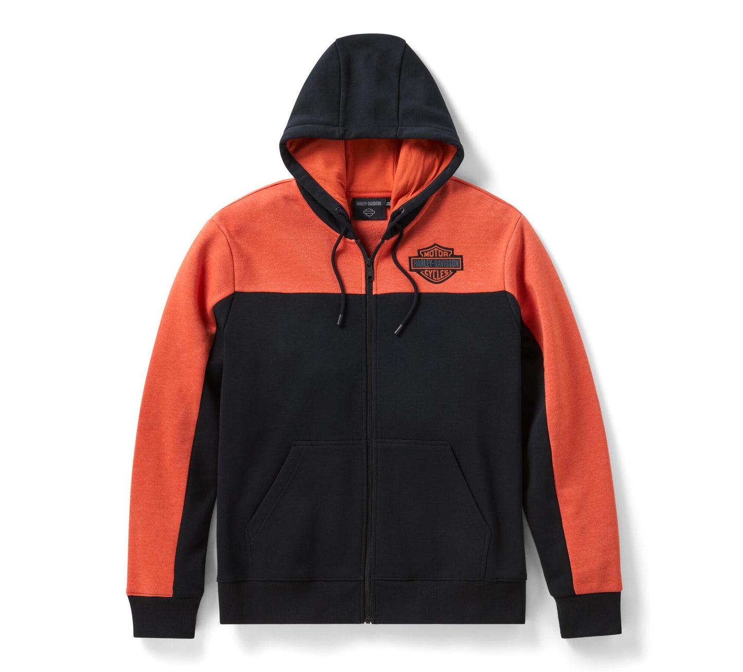 H-D Essential Color Blocked Full Zip Hoodie - 96282-26VM