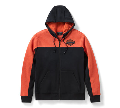 H-D Essential Color Blocked Full Zip Hoodie - 96282-26VM
