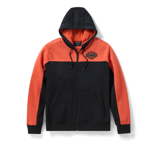 H-D Essential Color Blocked Full Zip Hoodie - 96282-26VM