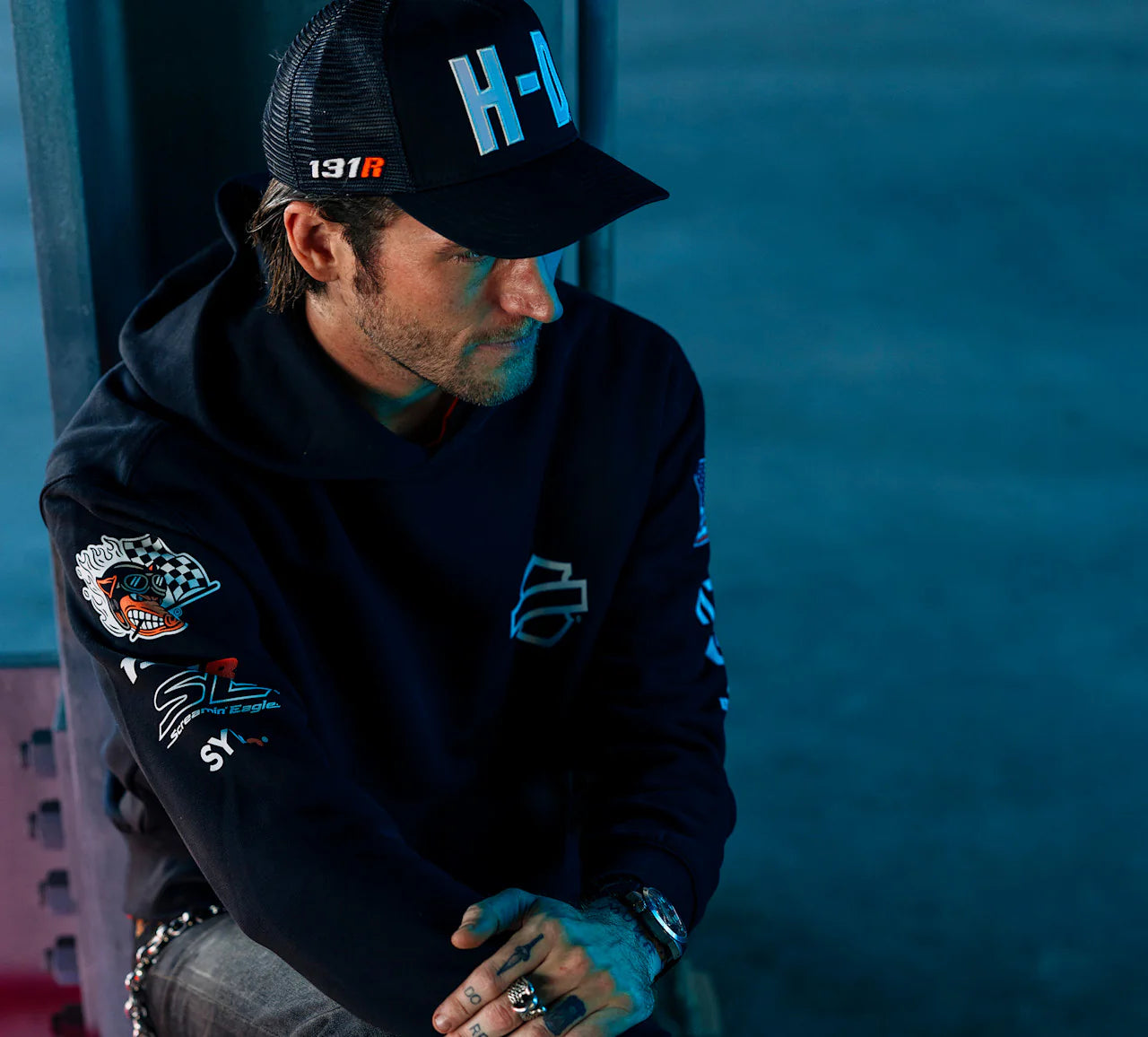H-D Factory Racing Fanwear Hoodie - Harley Black - 96369-26RX