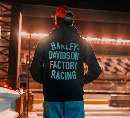 H-D Factory Racing Fanwear Hoodie - Harley Black - 96369-26RX