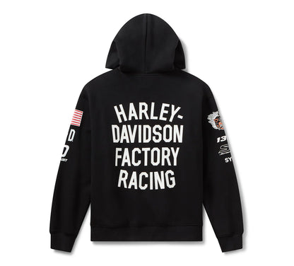 H-D Factory Racing Fanwear Hoodie - Harley Black - 96369-26RX