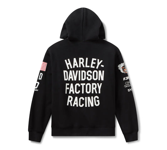 H-D Factory Racing Fanwear Hoodie - Harley Black - 96369-26RX