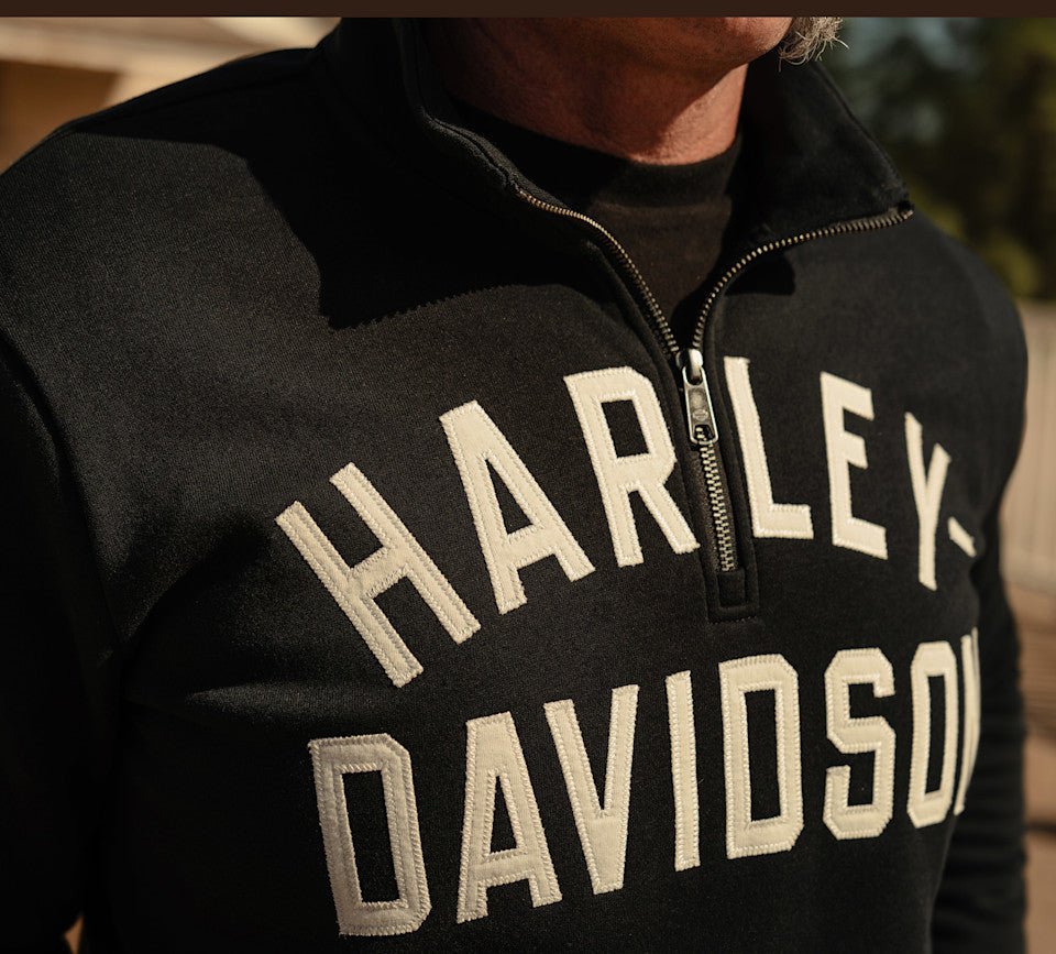 Harley-Davidson® Men's H-D Essential 1/4 Zip Pullover Fleece - 96421-26VM