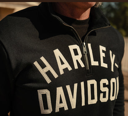 Harley-Davidson® Men's H-D Essential 1/4 Zip Pullover Fleece - 96421-26VM