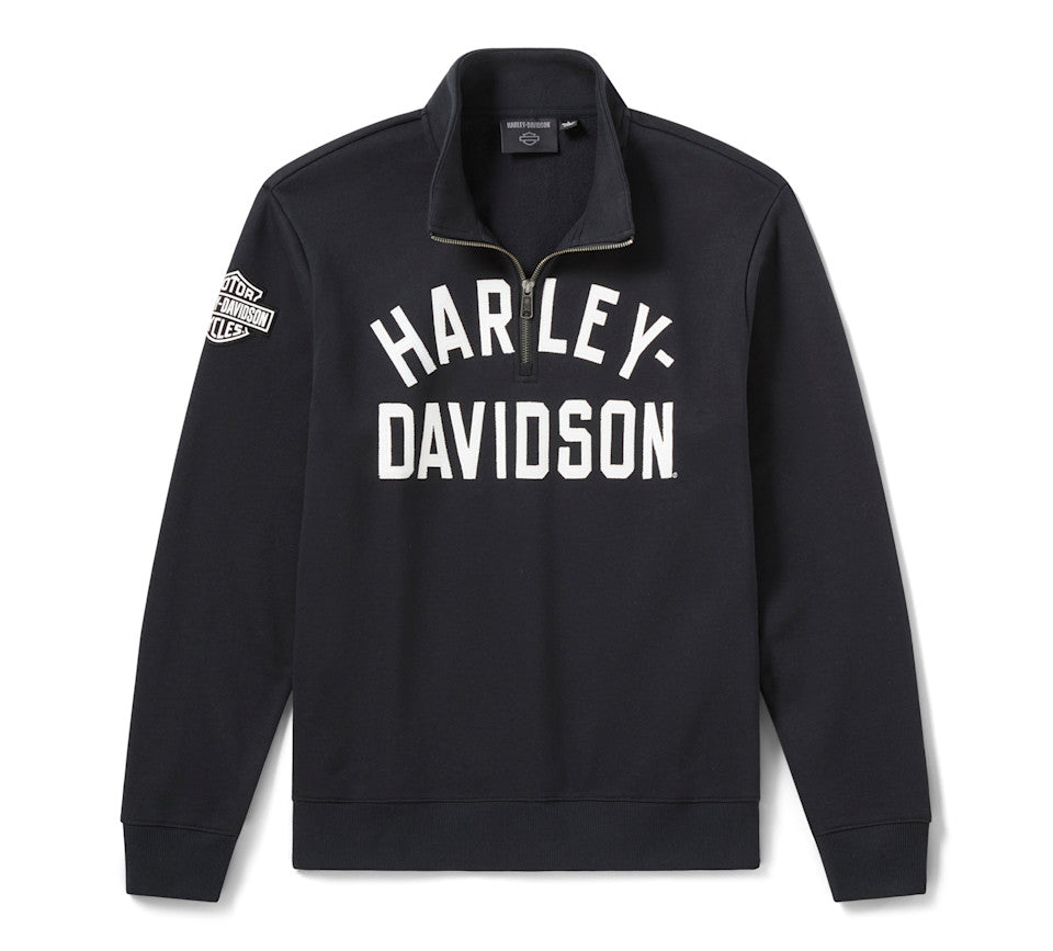 Harley-Davidson® Men's H-D Essential 1/4 Zip Pullover Fleece - 96421-26VM