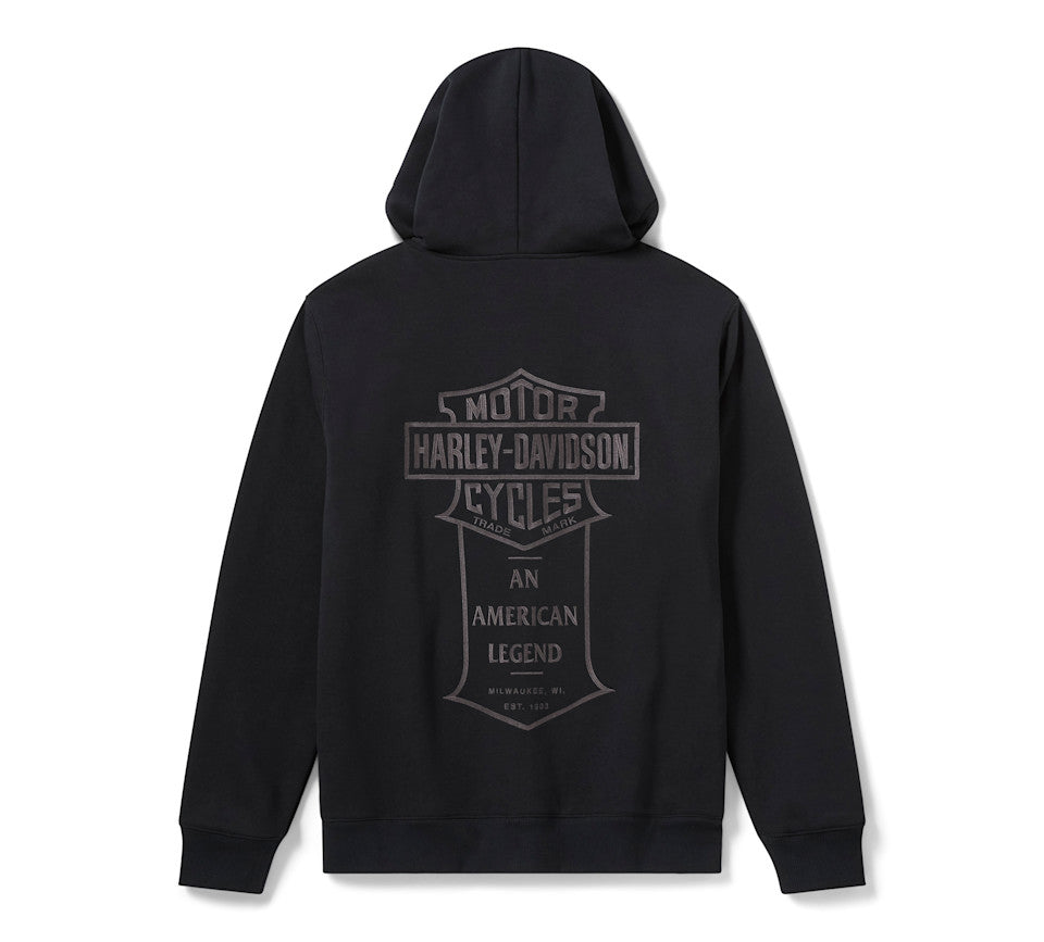 Harley-Davidson® Men's American Classic Flannel Lined Zip Hoodie - 96429-26VM
