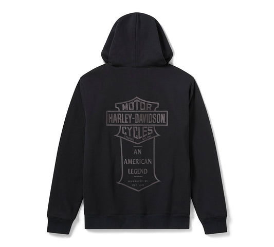 Harley-Davidson® Men's American Classic Flannel Lined Zip Hoodie - 96429-26VM