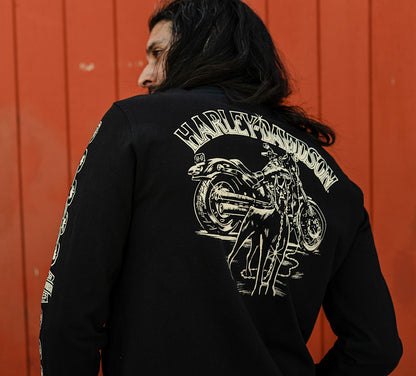 H-D® Men's Chopper Chain Heavyweight Long Sleeve Graphic Tee - 96505-26VM