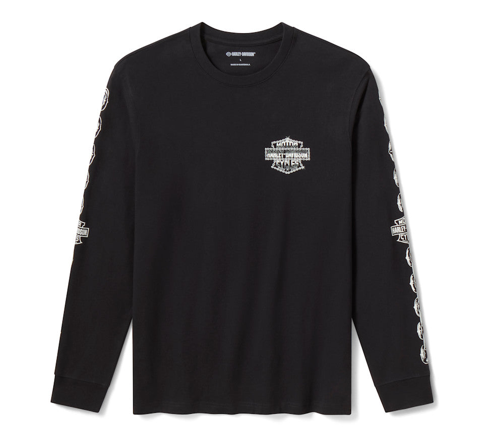 H-D® Men's Chopper Chain Heavyweight Long Sleeve Graphic Tee - 96505-26VM
