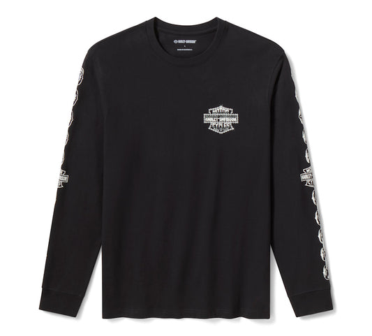 H-D® Men's Chopper Chain Heavyweight Long Sleeve Graphic Tee - 96505-26VM