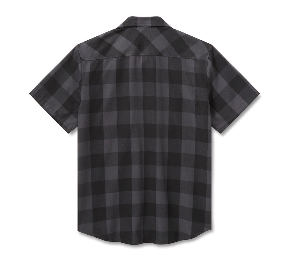 H-D Men's Standard Short Sleeve Plaid Shirt  -  96512-26VM