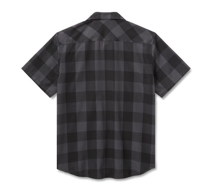 H-D Men's Standard Short Sleeve Plaid Shirt  -  96512-26VM