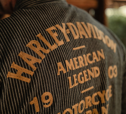H-D Men's American Classic Railroad Stripe Shirt - 96537-26VM