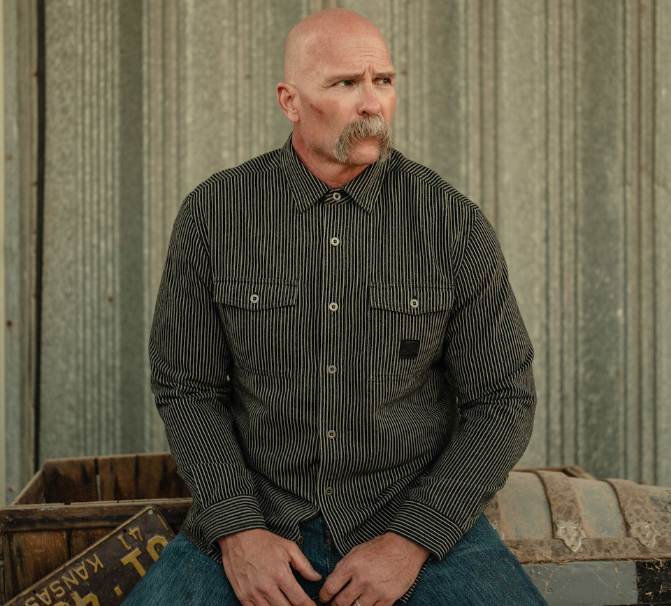 H-D Men's American Classic Railroad Stripe Shirt - 96537-26VM