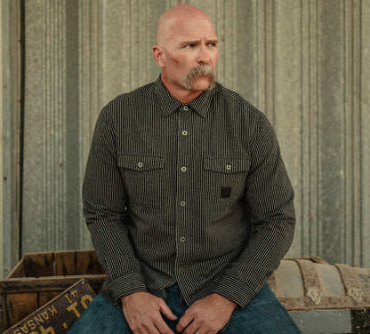 H-D Men's American Classic Railroad Stripe Shirt - 96537-26VM
