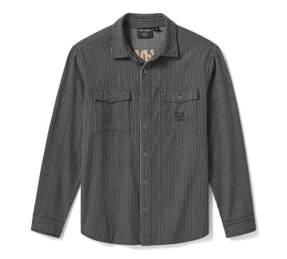 H-D Men's American Classic Railroad Stripe Shirt - 96537-26VM