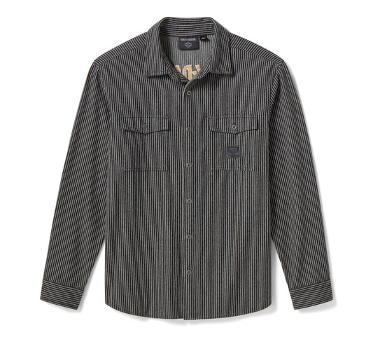 H-D Men's American Classic Railroad Stripe Shirt - 96537-26VM