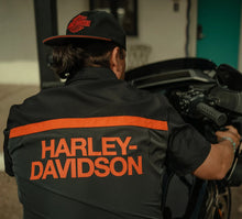 Harley-Davidson® Men's TECH Vented Shirt Colorblock Asphalt & Harley Black - 96736-25vm