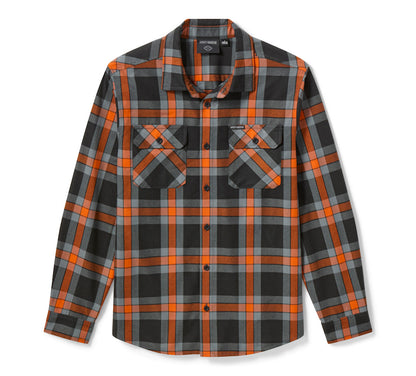 H-D Men's Standard Long Sleeve Plaid Shirt - 96752-26VM