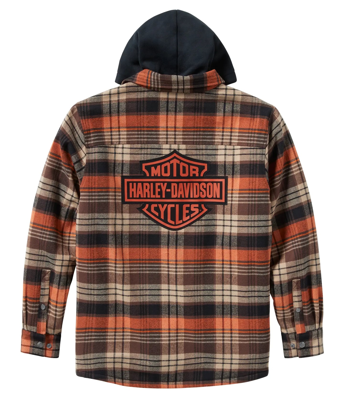 Harley-Davidson® Men's Bar & Shield Hooded Shirt Jacket - 96808-25VM