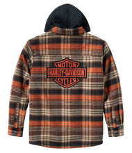 Harley-Davidson® Men's Bar & Shield Hooded Shirt Jacket - 96808-25VM