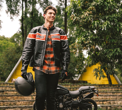 H-D Trenton Leather Riding Jacket - 97014-25VM