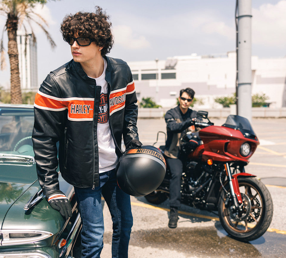 H-D Trenton Leather Riding Jacket - 97014-25VM