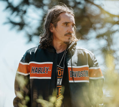 H-D Trenton Leather Riding Jacket - 97014-25VM