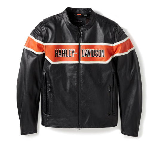 H-D Trenton Leather Riding Jacket - 97014-25VM