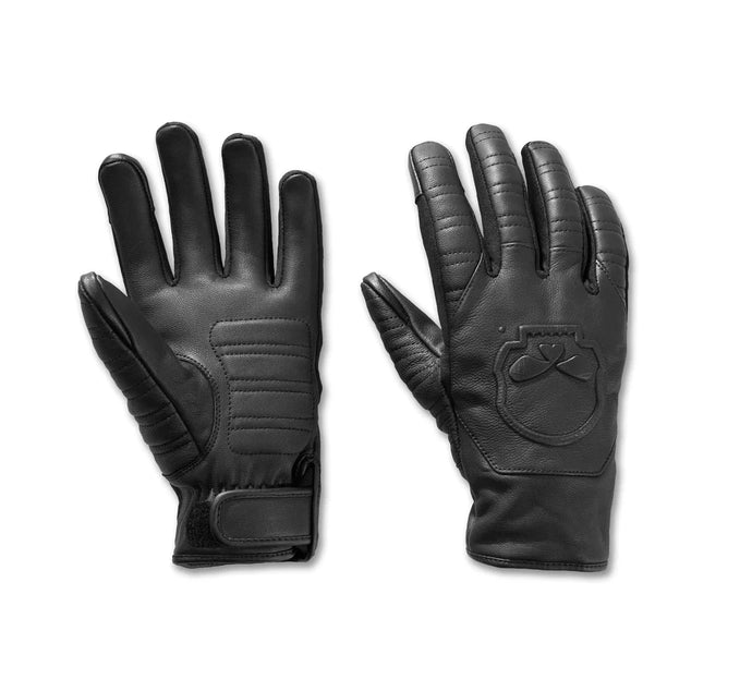 Harley-Davidson® Willie G™ Skull Graphic Leather  Riding Gloves - 97109-25VM