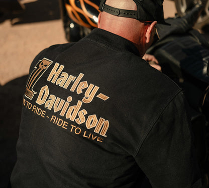 Harley-Davidson® Men's Willie G Dark Custom Bomber Jacket - 97418-26VM