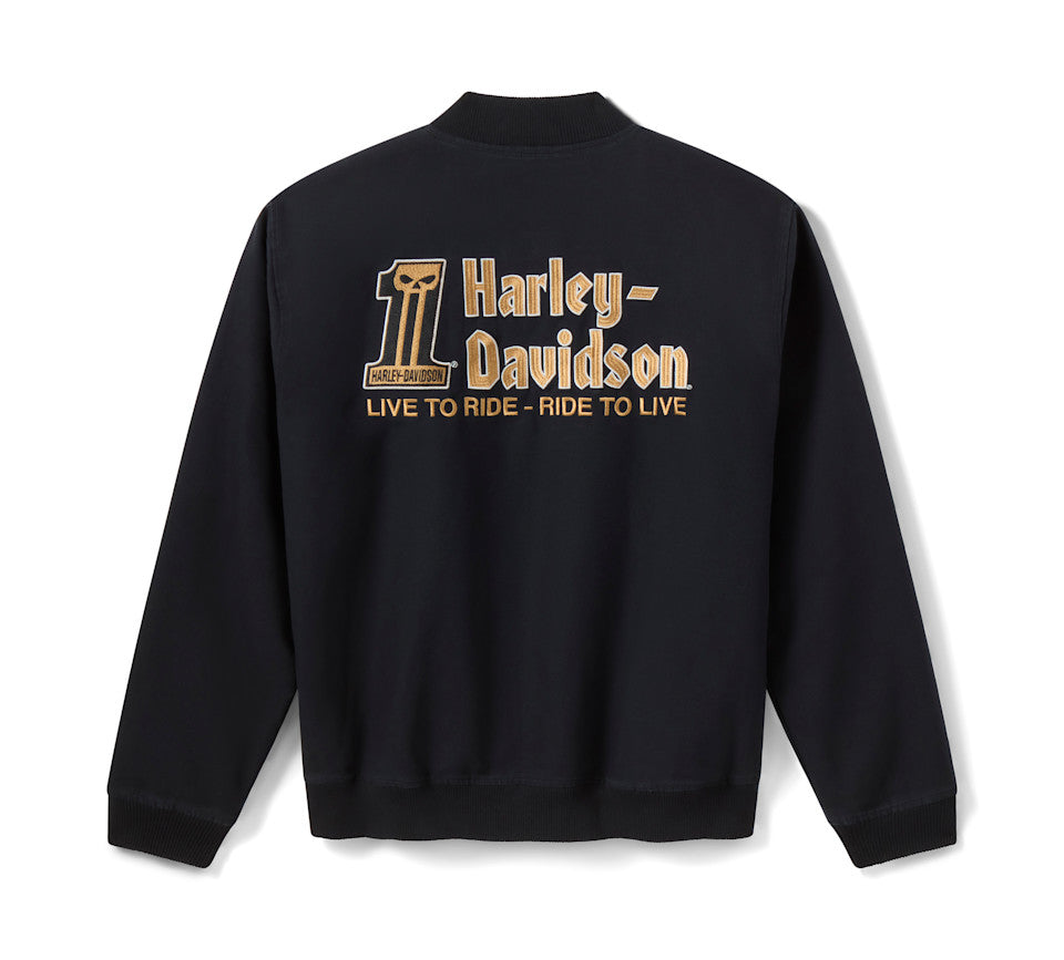 Harley-Davidson® Men's Willie G Dark Custom Bomber Jacket - 97418-26VM