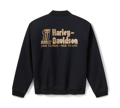 Harley-Davidson® Men's Willie G Dark Custom Bomber Jacket - 97418-26VM