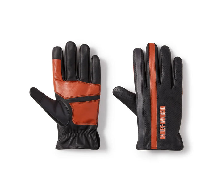 Harley-Davidson® Men's Legacy Perforated Leather Gloves - 97682-25VM