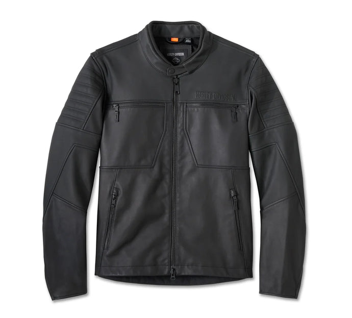 Harley-Davidson® Willie G® Skull Graphic Leather Riding Jacket - 98004-25VM