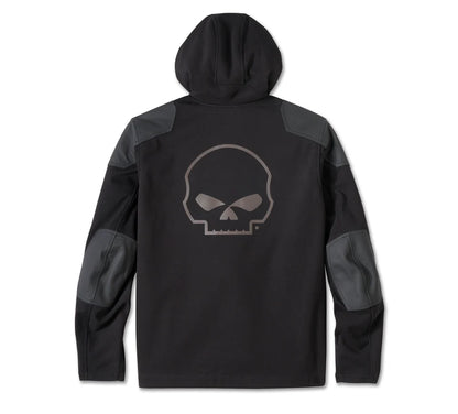Harley-Davidson® Willie G™ Skull Graphic Deflector 2.0  Hooded Riding Fleece - 98101-25VM