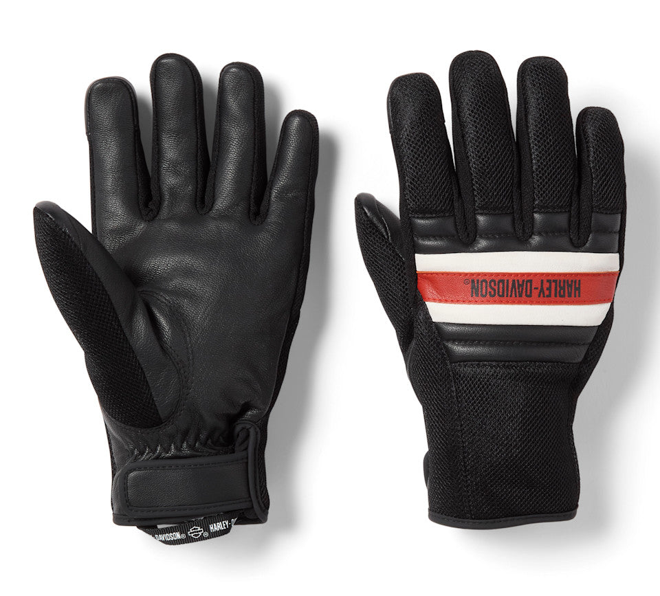 Harley-Davidson® Men's Trenton Mesh Riding Gloves - 98104-26VM