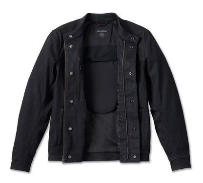 Harley-Davidson® Chisel Denim Trucker Riding Jacket Black - 98118-23Vm Men’s