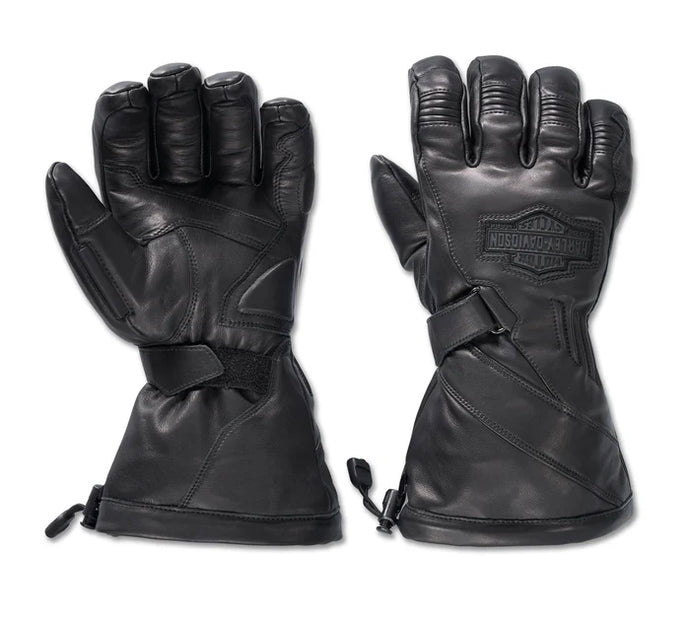 Harley-Davidson® Men's Circuit II Waterproof Leather Gauntlet Gloves -  98196-24VM