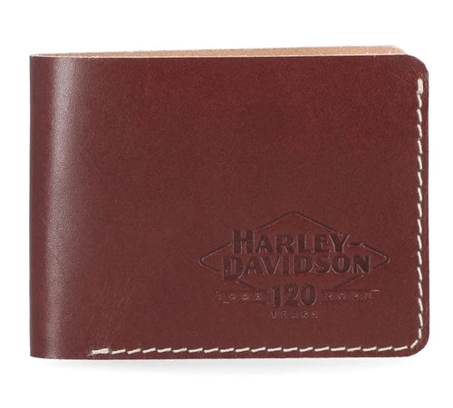Harley-Davidson®Men's 120th Handstained Billfold Wallet