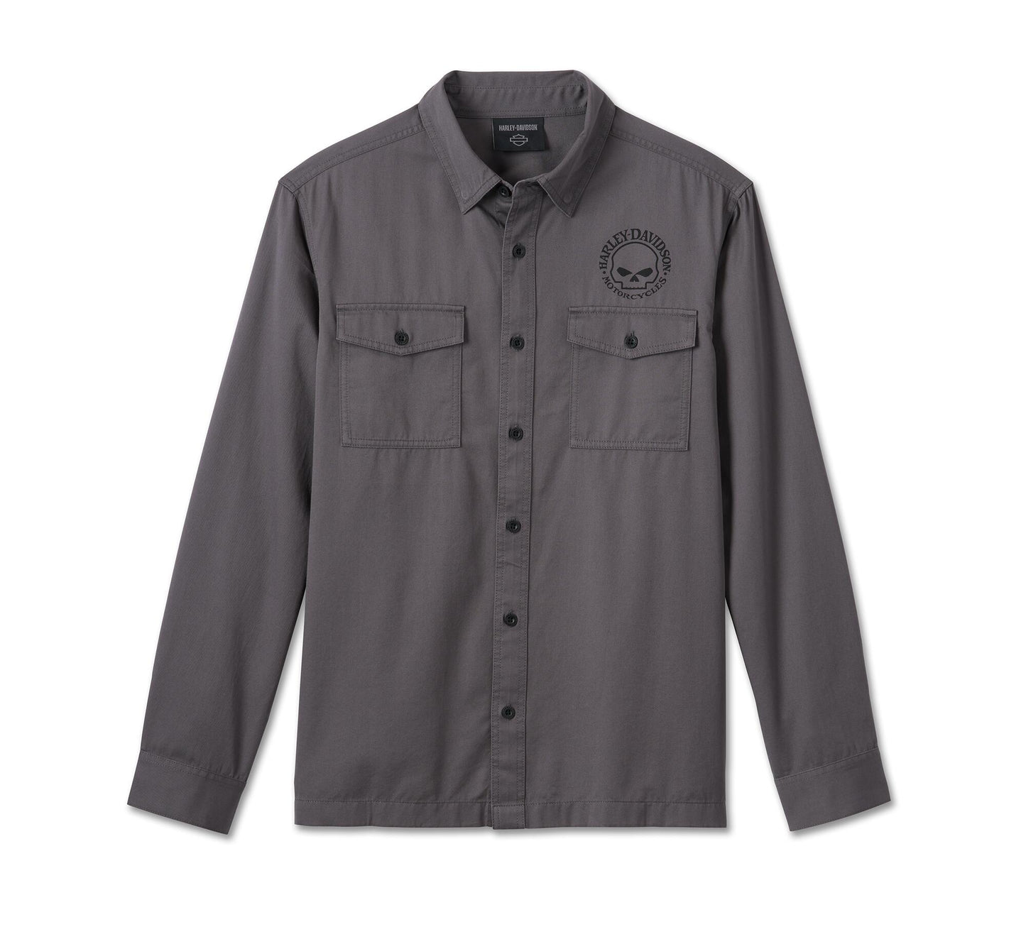 Harley-Davidson® Men’s Willie G™ Skull Long Sleeve Shirt - 99057-24Vm