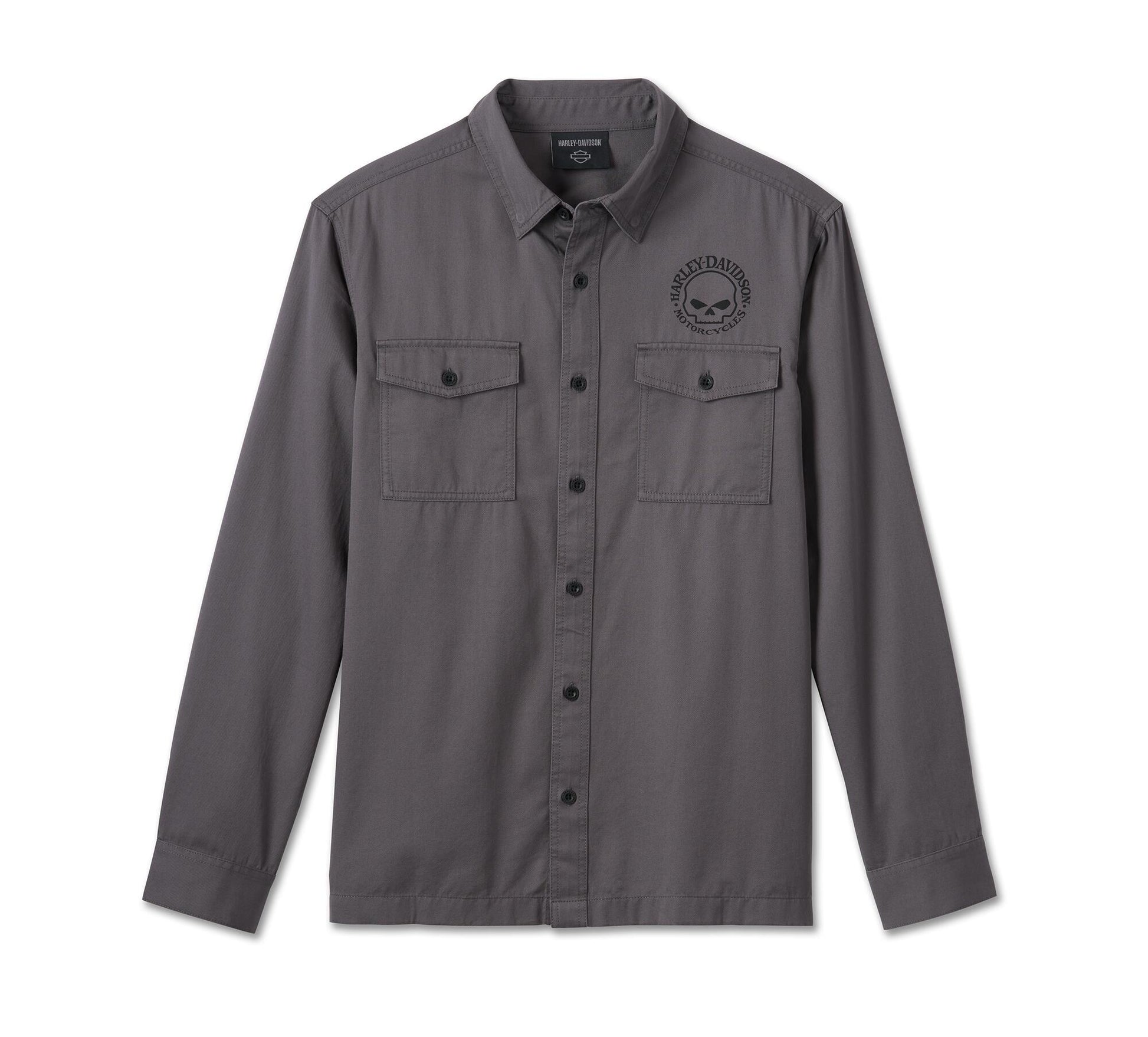 Harley-Davidson® Men’s Willie G™ Skull Long Sleeve Shirt - 99057-24Vm