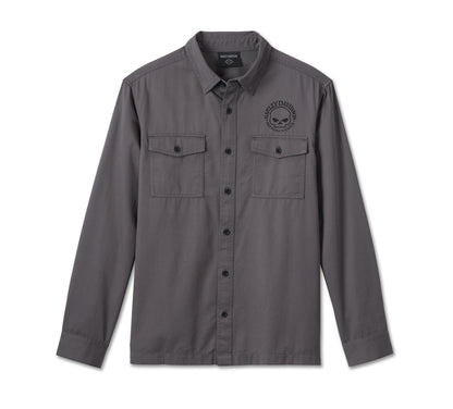 Harley-Davidson® Men’s Willie G™ Skull Long Sleeve Shirt - 99057-24Vm