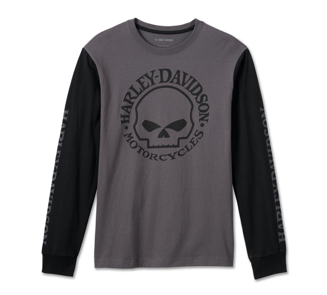 Harley-Davidson® Men's Willie G™ Skull Long Sleeve Tee - 99091-24VM